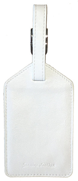 Personalized Monogrammed Leather Luggage Tags - 3 Pack - A&A Creative Designs