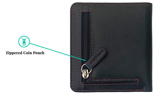 Personalized Genuine Leather Womens Mini Wallet - A&A Creative Designs