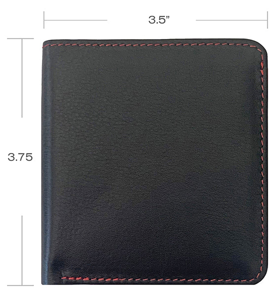 Personalized Genuine Leather Womens Mini Wallet - A&A Creative Designs