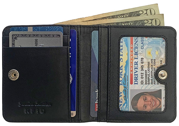 Personalized Genuine Leather Womens Mini Wallet - A&A Creative Designs
