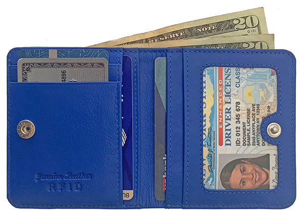 Personalized Genuine Leather Womens Mini Wallet - A&A Creative Designs
