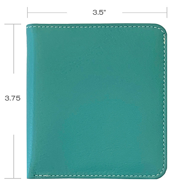 Personalized Genuine Leather Womens Mini Wallet - A&A Creative Designs