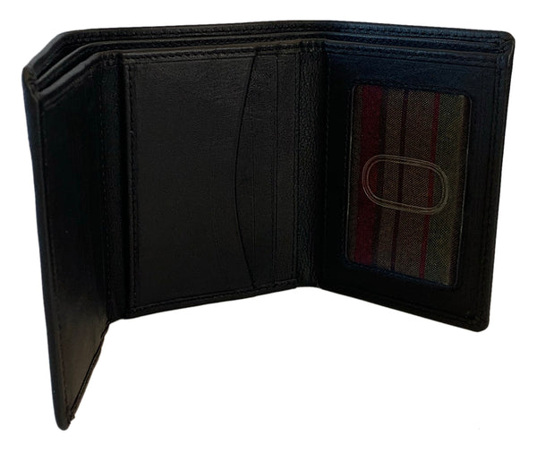 Personalized RFID Blocking Leather Trifold Men's Wallet - A&A Creative Designs