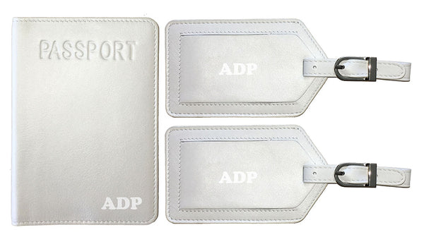 Personalized Passport Cover Holder and 2 Luggage Tags - A&A Creative Designs