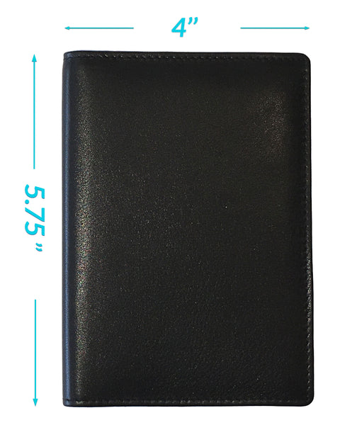 Personalized Monogrammed Leather RFID Passport Wallet and Luggage Tag - A&A Creative Designs
