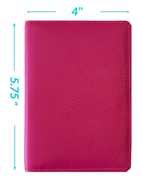 Personalized Monogrammed Leather RFID Passport Wallet - A&A Creative Designs