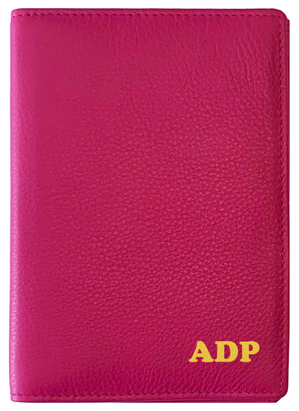 Personalized Monogrammed Leather RFID Passport Wallet - A&A Creative Designs