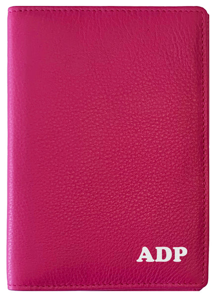 Personalized Monogrammed Leather RFID Passport Wallet - A&A Creative Designs