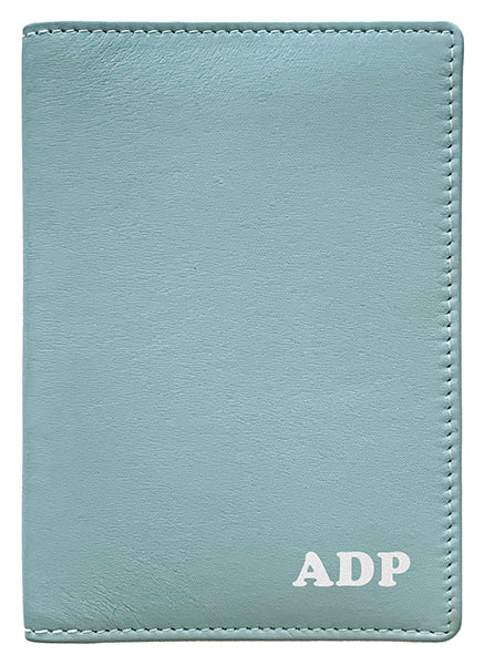 Personalized Monogrammed Leather RFID Passport Wallet - A&A Creative Designs