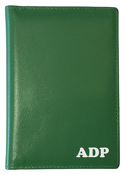 Personalized Monogrammed Leather RFID Passport Wallet - A&A Creative Designs