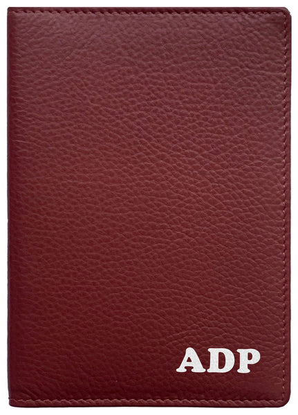 Personalized Monogrammed Leather RFID Passport Wallet - A&A Creative Designs