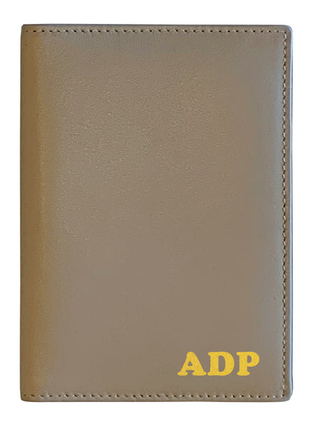 Personalized Monogrammed Leather RFID Passport Wallet - A&A Creative Designs
