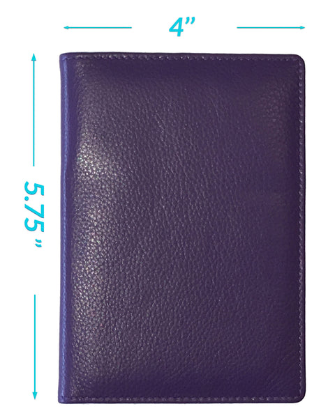 Personalized Monogrammed Leather RFID Passport Wallet and 2 Luggage Tags - A&A Creative Designs