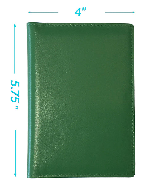 Personalized Monogrammed Leather RFID Passport Wallet and 2 Luggage Tags - A&A Creative Designs