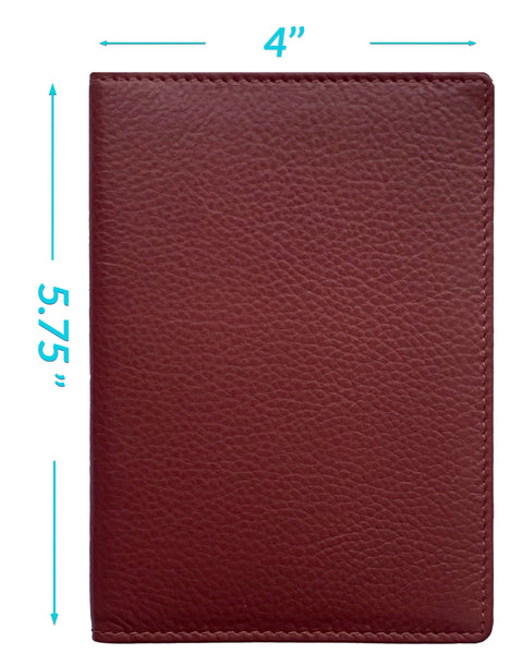 Personalized Monogrammed Leather RFID Passport Wallet - A&A Creative Designs