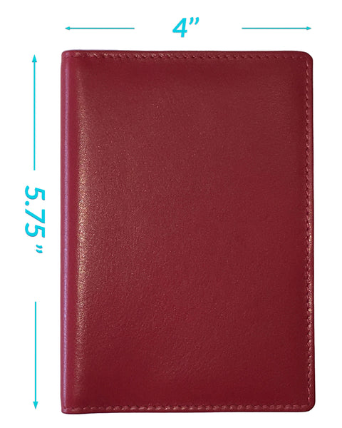 Personalized Monogrammed Leather RFID Passport Wallet and 2 Luggage Tags - A&A Creative Designs