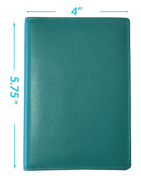 Personalized Monogrammed Leather RFID Passport Wallet and Luggage Tag - A&A Creative Designs