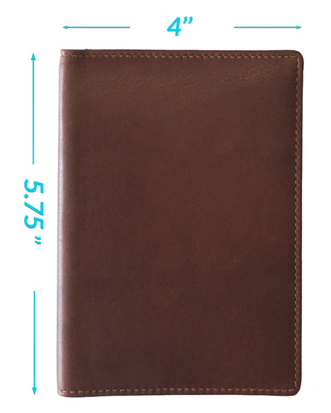 Personalized Monogrammed Leather RFID Passport Wallet and Luggage Tag - A&A Creative Designs