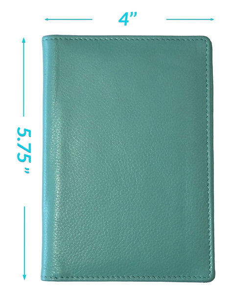 Personalized Monogrammed Leather RFID Passport Wallet and 2 Luggage Tags - A&A Creative Designs