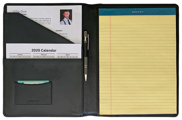Personalized Leather Portfolio/Padfolio - A&A Creative Designs