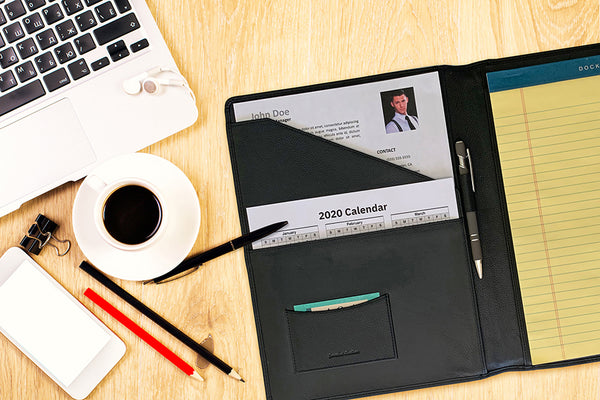 Personalized Leather Portfolio/Padfolio - A&A Creative Designs
