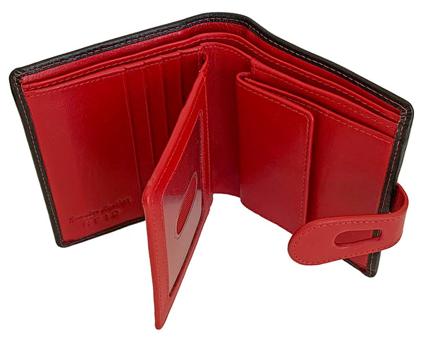 Personalized Genuine Leather Womens Small Wallet - A&A Creative Designs