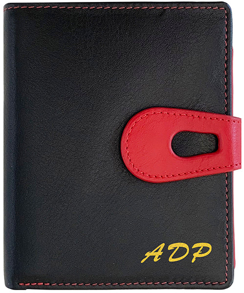 Personalized Genuine Leather Womens Small Wallet - A&A Creative Designs