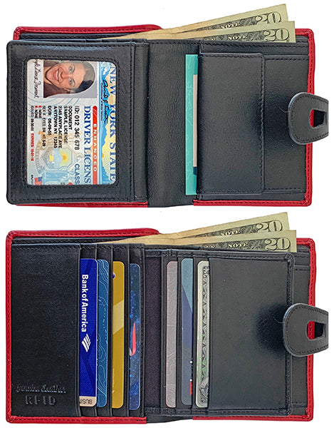 Personalized Genuine Leather Womens Small Wallet - A&A Creative Designs