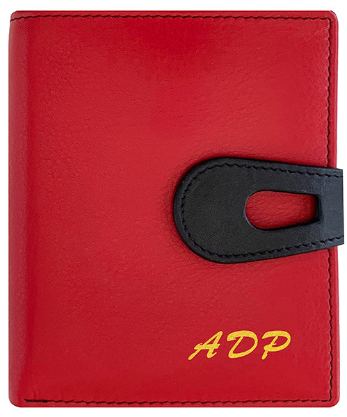 Personalized Genuine Leather Womens Small Wallet - A&A Creative Designs