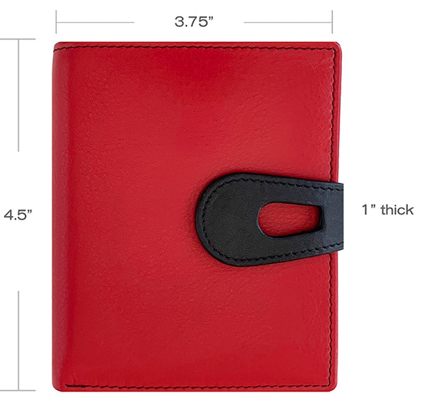 Personalized Genuine Leather Womens Small Wallet - A&A Creative Designs