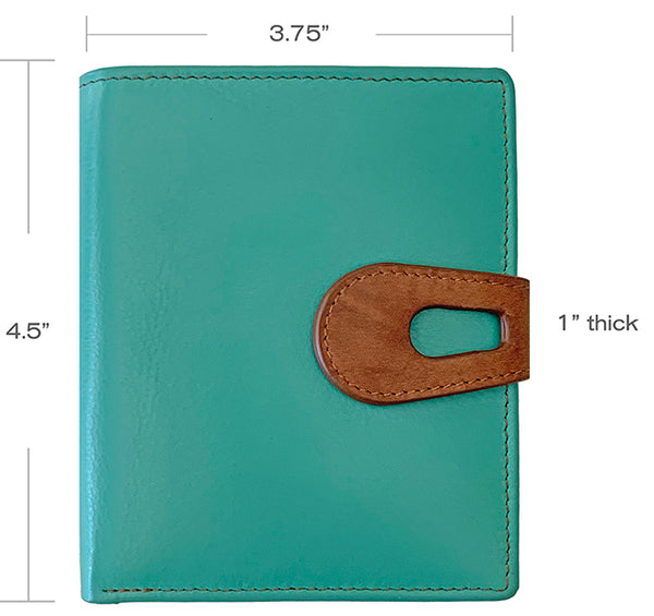 Personalized Genuine Leather Womens Small Wallet - A&A Creative Designs